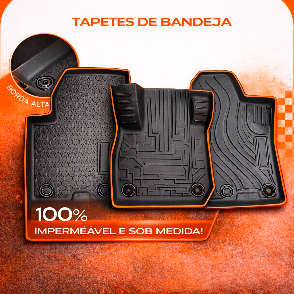 Tapete automotivo premium aplicado no carro